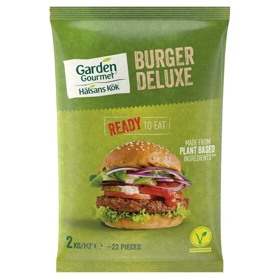 Vegetarischer Gourmet Burger Delux 22x90g 2kg Garden Gourmet