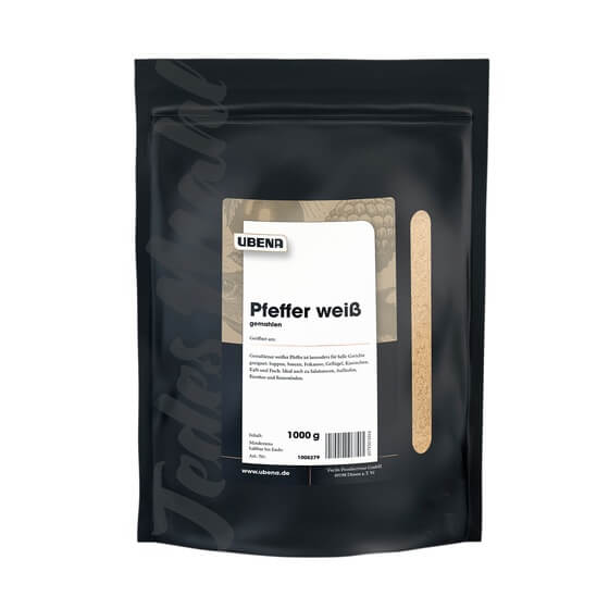 Pfeffer weiss gemahlen 1kg Ubena