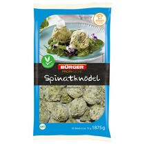 Spinatknödel IQF garfertig 4x25x75g TK 7,5Kg Bürger