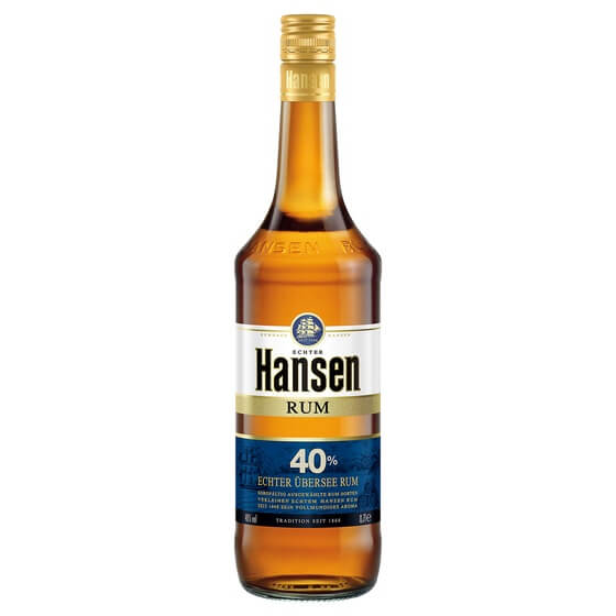Rum 40,0%vol 700ml Hansen Rum blau