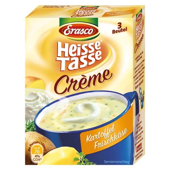 Kartoffel-Frischkäse-Creme Heiße Tasse 3Portionen Erasco