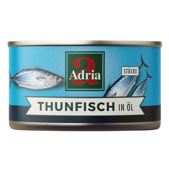Thunfisch in SB-Öl und eigenem Saft 95g/62g Adria