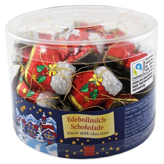 Nikolausstiefel massiv Vollmilch 40x12,5g=500g Storz