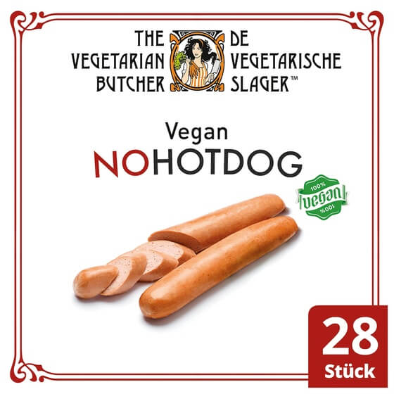 No Hot Dog vegane Wurst auf Soja-Basis 28x75g TVB
