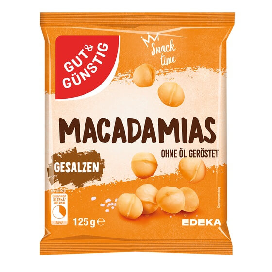 Macadamia Nüsse 125g G&G