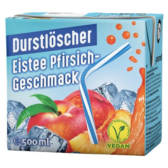 Fruchtsaftgetränk Eistee Pfirsich 0,5l Durstlöscher