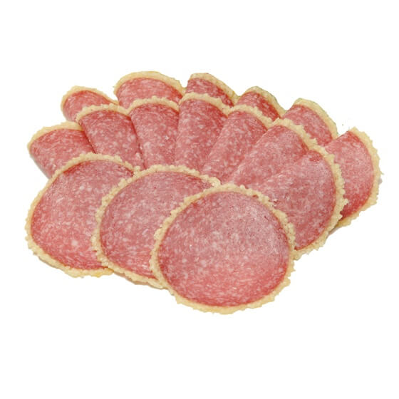 Salami(Schwein)mit Käse 1A geschn. ca.48 Schb. 500g