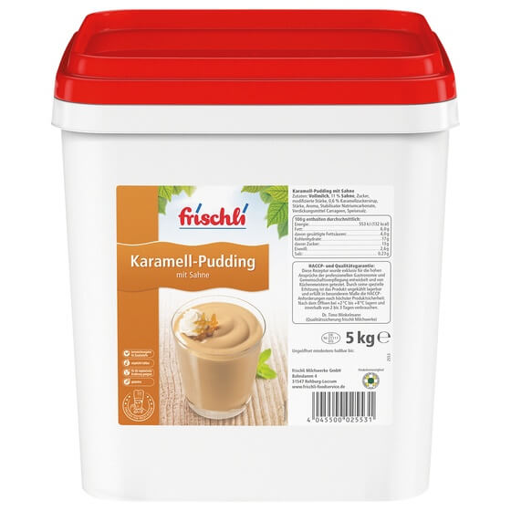 Sahne Pudding Karamell 5,9% 5kg Frischli