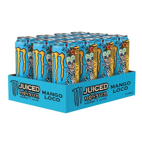 Energydrink Juice Mango Loco Dose 12x0,5l Monster