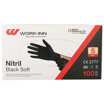 Handschuhe Nitril puderfrei schwarz Größe S 100St. Papstar